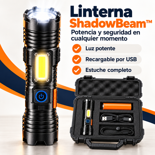 ShadowBeam™ – La Linterna que Convierte la Noche en Día